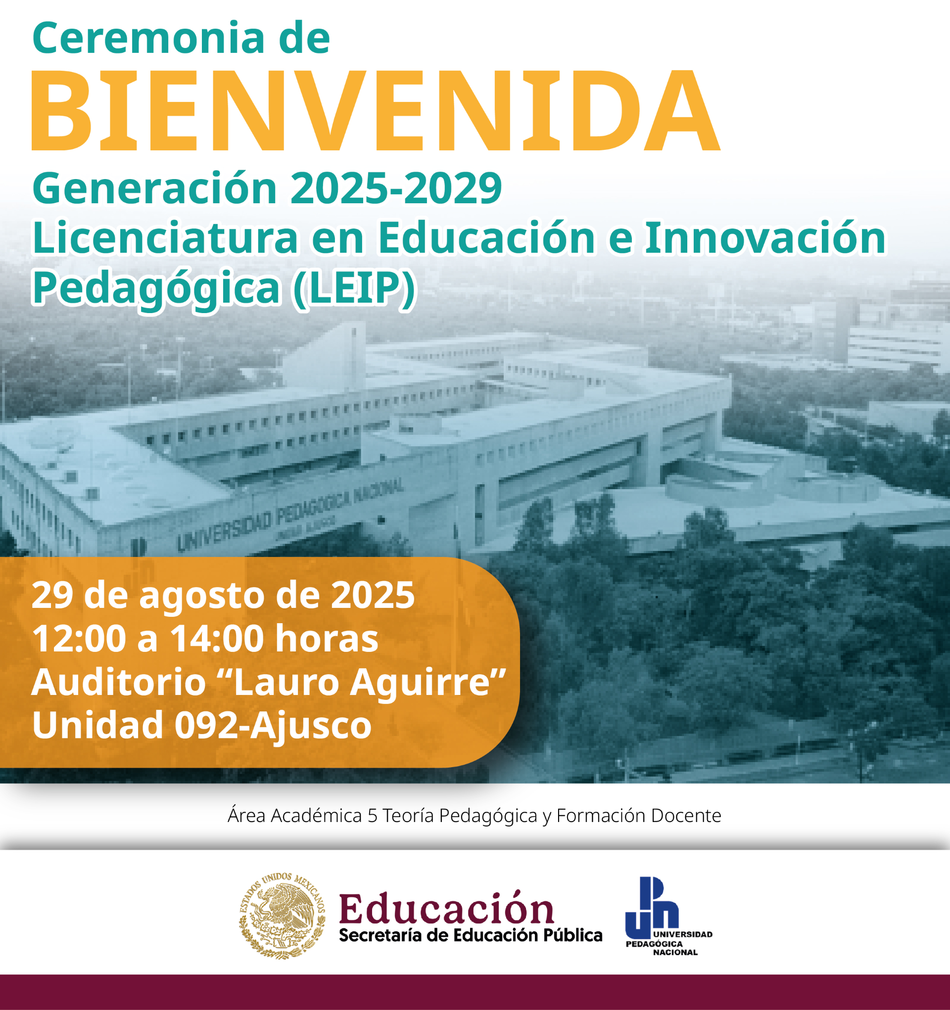 Ceremonia de BIENVENIDA  Gen. 2025-2029